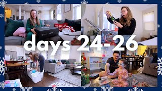 🎄 VLOGMAS DAYS 24-26 | christmas eve, christmas day + reorganizing all my toy rotation bins
