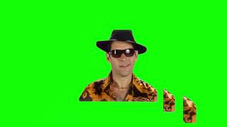 Celery Man hat wobble green screen