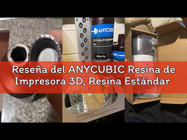 Vídeo relacionado con ANYCUBIC Resina de Impresora 3D, Resina Estándar de Curado por Luz UV de 405 nm con Alta Precisión y Curado Rápido y Excelente Fluidez para Impresión LCD 3D (Color de Piel, 1000g)