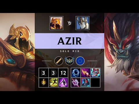 Azir Mid vs Galio - EUW Challenger Patch 25.10