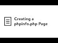 Media Temple Creating A Phpinfo Php Page
