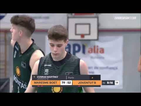 LIGA EBA 21/22 | Conrad Martínez (Joventut), partido ante Mataró Parc Boet Maresme