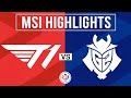 T1 vs G2 Highlights ALL GAMES | MSI 2024 Lower Braket R3 | T1 vs G2 Esports