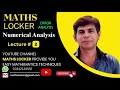 Numerical Analysis Error Analysis Maths Locker