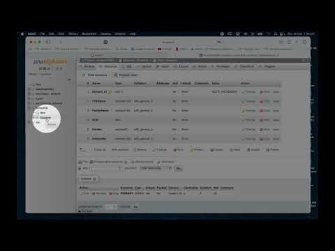 Creating a Relational Database using phpMyAdmin and MAMP