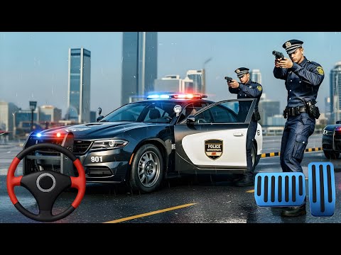 US Cop Duty Police Car Simulator - Realistic Driving, Parking & Chase Game Experience 2025
