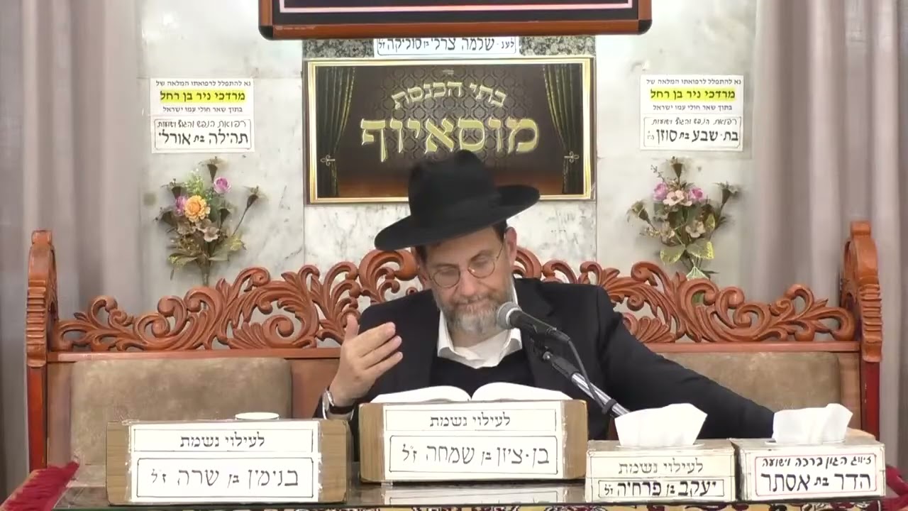 הרב אברהם קוזמן | הלכות | מוסאיוף