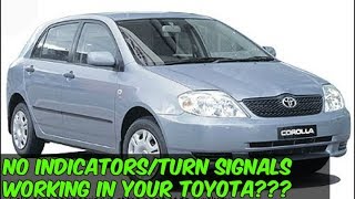 No indicators/turn signals working in a Toyota Corolla? Check this out for help.