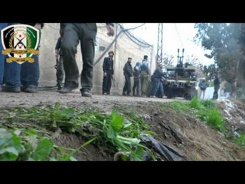 استعدادات كتيبة البدر التابعة للواء الأول لمعركة "ربيع المجاهدين" في مدينة حرستا في ريف دمشق