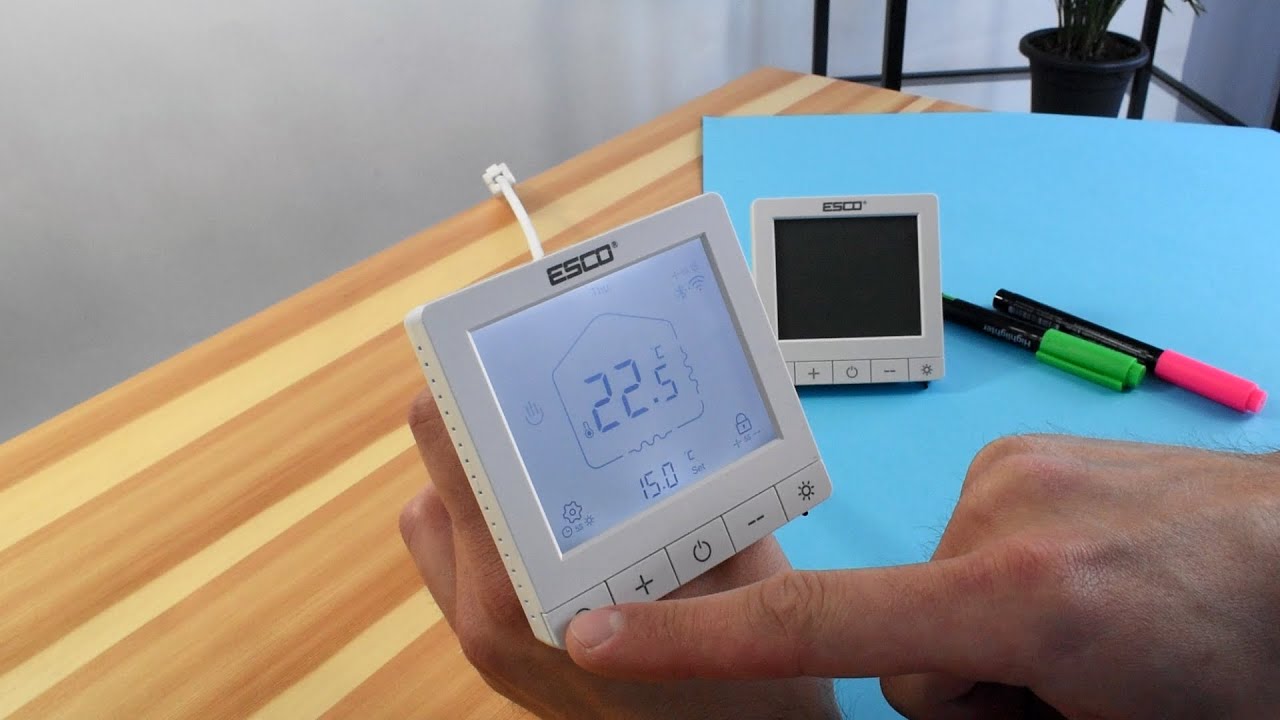 Pokojowy termostat z funkcją Wifi - kontrola temperatury, sterowanie ogrzewaniem w domu, firmie.