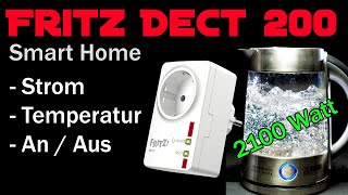 AVM Fritz Dect 200 Smart Home Steckdose: Temperatur messen, Stromverbrauch messen, Zeitschaltuhr