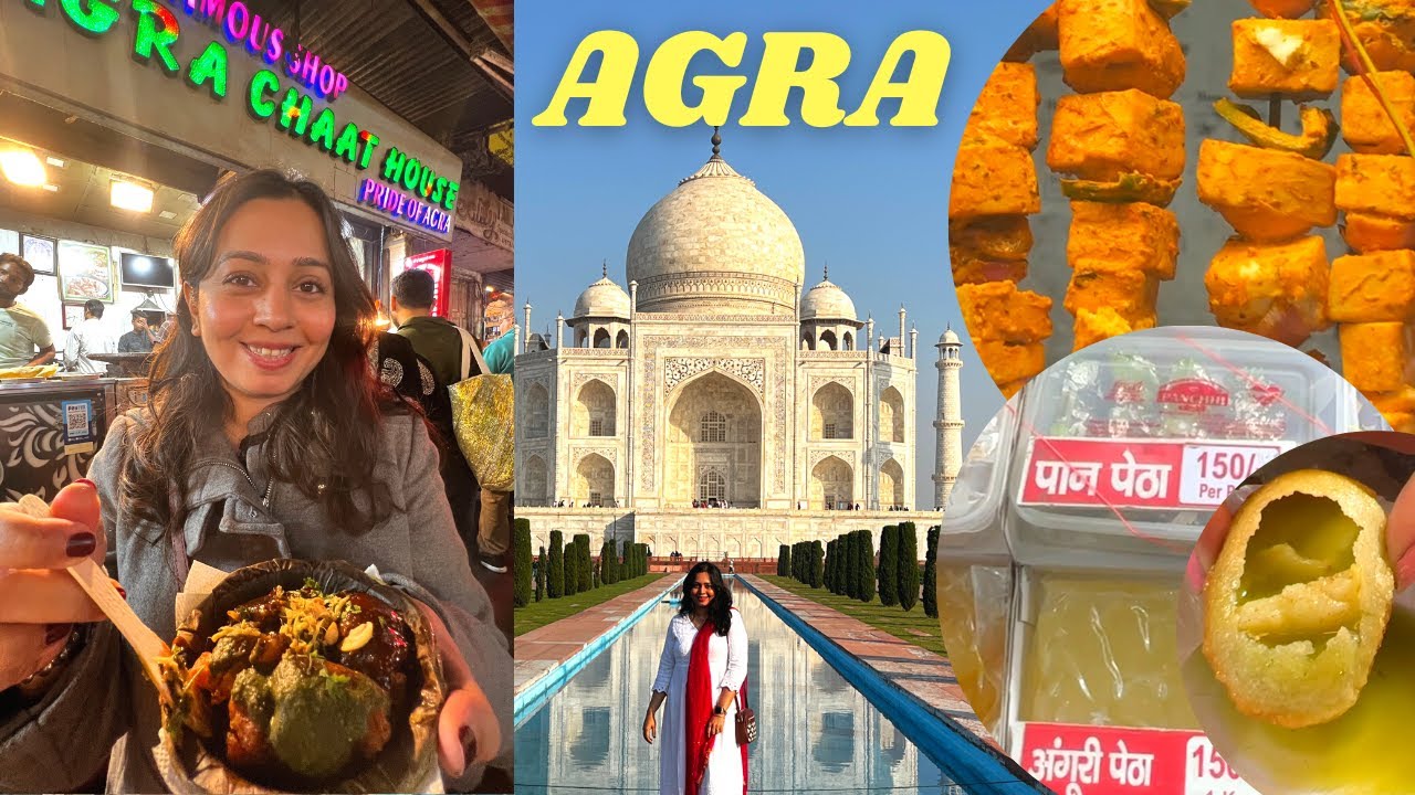 AGRA tourist places - Taj Mahal, Agra Fort, original Petha, Sadar Bazar Street Food *complete guide*