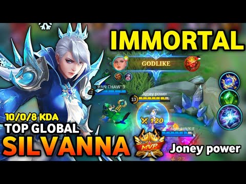 SILVANNA BEST BUILD 2022 | TOP GLOBAL SILVANNA GAMEPLAY | MOBILE LEGENDS✓