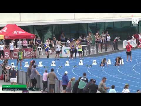 U14 Boys 100m Heat 2: 2022 Commonwealth Bank State Combined Events Championships - Saturday
