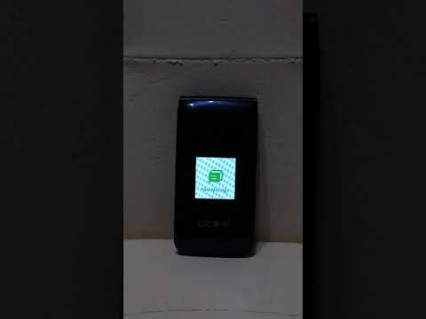 Alcatel GO Flip incoming message (external screen)