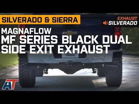 2014-2018 Silverado & Sierra Magnaflow MF Series Black Single Side Exit Exhaust Sound Clip & Install