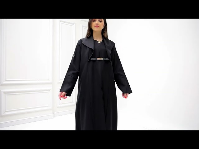 عباية ياقة بحزام 1179301