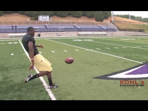 5.5 sec Hang Time | NFL Raiders Marquette King Crushes Punts | Kohl's Kicking Camps