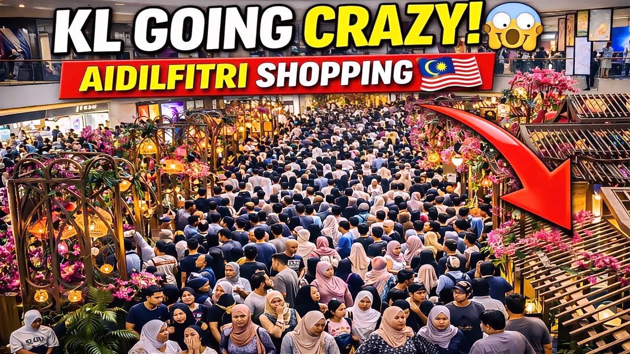 🔥 “KL Mall Going Crazy Before Aidilfitri Walking Tour 2026 😱🇲🇾"