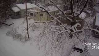 preview picture of video 'Flint Michigan,During 2014 Snow Storm! Helicopter Aerial view'