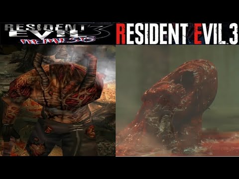Resident Evil 3: Original VS. Remake - Nemesis gets an acid bath 💀 Comparison