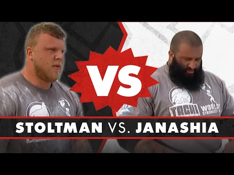 Stoltman 🆚 Janashia in the Loading Race | VERSUS | World's Strongest Man