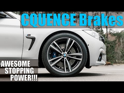 BMW 435i F33 M Performance Brakes - Custom Rotors by CQUENCE and Carbon Fiber Pads by Power Stop!
