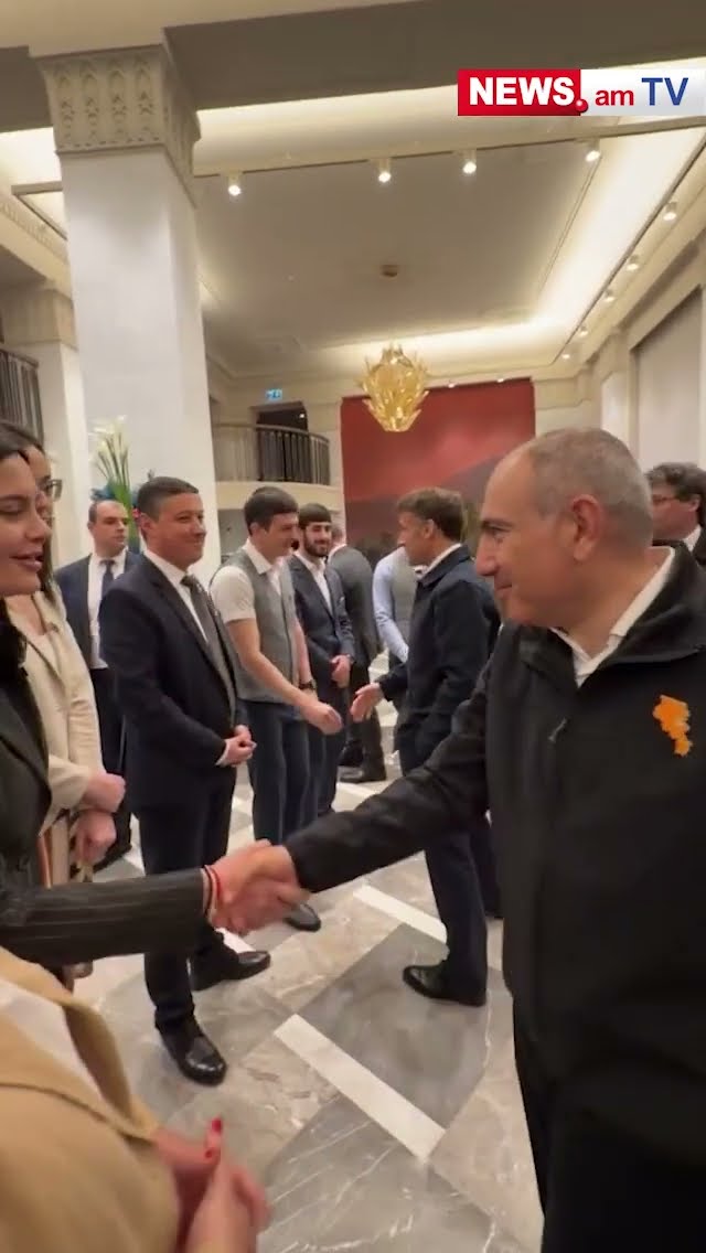 Փաշինյանը Մակրոնին ուղեկցեց մինչեւ հյուրանոց