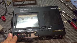 Video thumbnail for Marantz PMD 221 Portable Cassette Tape Recorder by Damusician Strikes Back