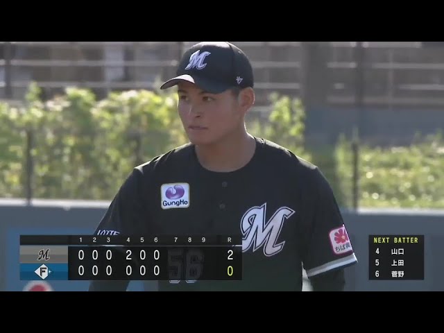 【ファーム】好ロングリリーフ!! マリーンズ・中森俊介 5回70球6奪三振で無失点に抑える!! 2024年9月10日 北海道日本ハムファイターズ 対 千葉ロッテマリーンズ