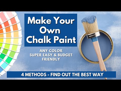 Make Your Own Chalk Paint In Any Color.  Super Easy and Budget Friendly.