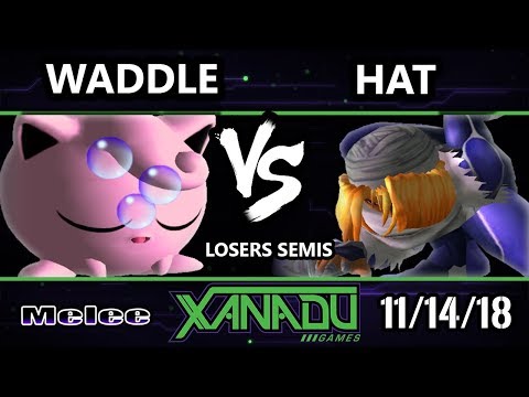 S@X 276 Melee -  hat (Sheik) Vs.  Waddle (Jigglypuff) - SSBM Losers Semis