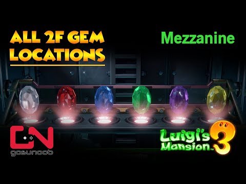 Luigi's Mansion 3 All 2F Gem Locations - Mezzanine Gems