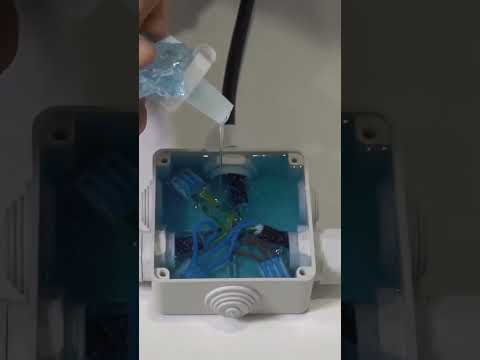 Underground electrical connexion #gel #ip68 #electricity #electricaltools #shorts #box #toolpress