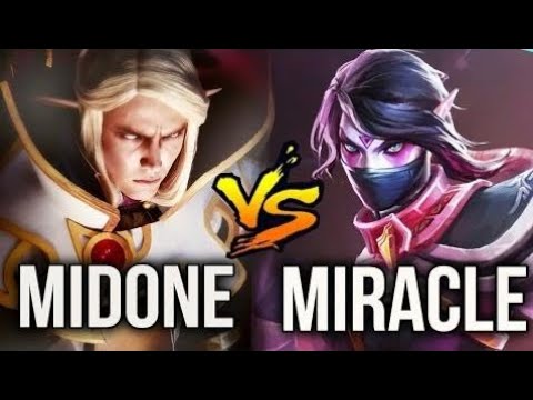 WTF BUILD DOTA2 Miracle- vs MidOne TA vs Invoker Mid 9k Gods Battle 9300 MMR 7.05 Dota 2