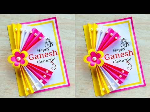DIY - Ganesh Chaturthi card making ideas // Happy Ganesh Chaturthi greeting card handmade