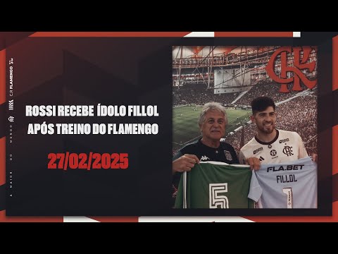 Rossi receives Fillol idol after Flamengo training