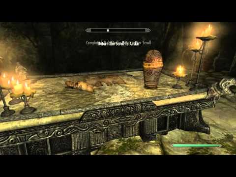 What scroll does Anska want ? - Skyrim