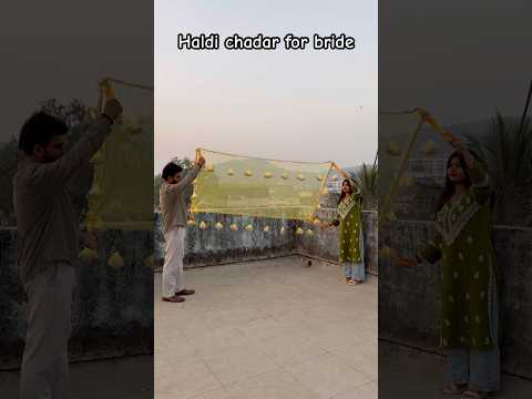 Haldi entry chadar #entrychadar #wedding #weddingaccessories #bridemaid #entrydupatta #entrydupatta