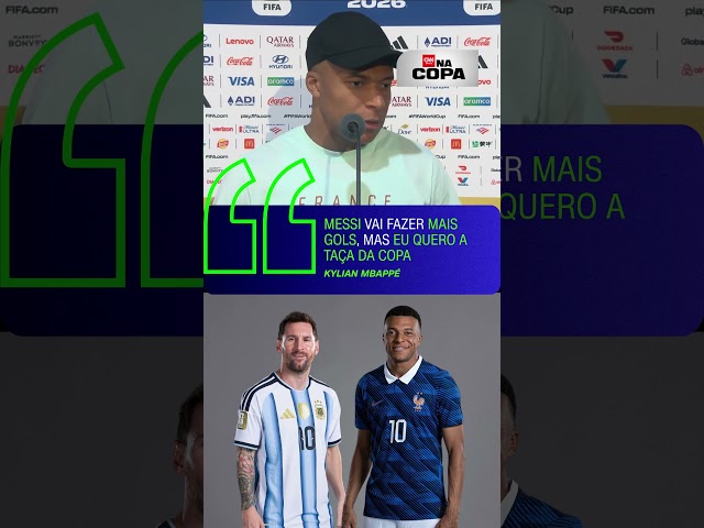 Mbappé: "Messi vai fazer mais gols, mas eu quero a taça da Copa" | CNN ESPORTES