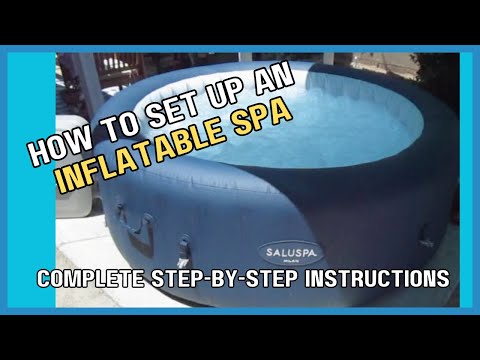 Coleman SaluSpa Inflatable Hot Tub Complete Setup and Demo