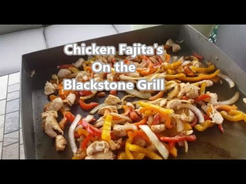 Fajitas on the Griddle --Blackstone 17" Table Top Griddle