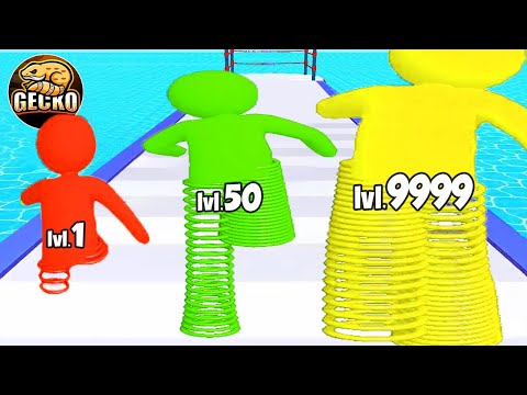 Spring Leg Runner -  Level Up Runner Level 13⭐ Gameplay Walkthrough Android (Freeplay)