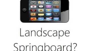 Landscape Springboard Coming to iPhone and iPod touch in iOS 4.1?