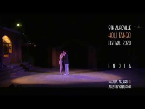 Natalia Aguero & Agustin Venturino 2-3 @ Vc. 9th Auroville Holi Tango Festival '20 INDIA