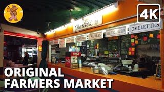 Original Farmers Market & The Grove | Los Angeles Walking Tour | 4k Ul