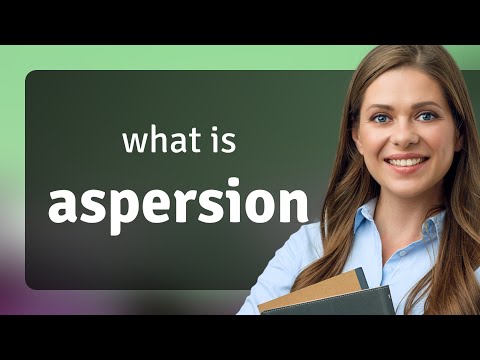 Aspersion | meaning of ASPERSION