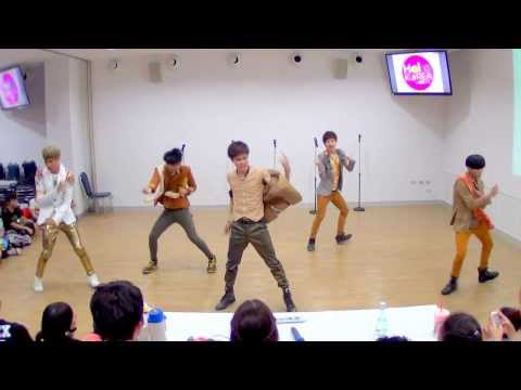 130922 Helious cover SHINee - Lucifer + Dream Girl @Hello! Korea by MBK & iTeen (Audition)