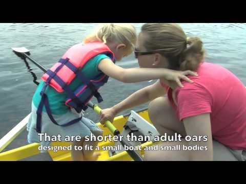 little sculling boat lets change rowing