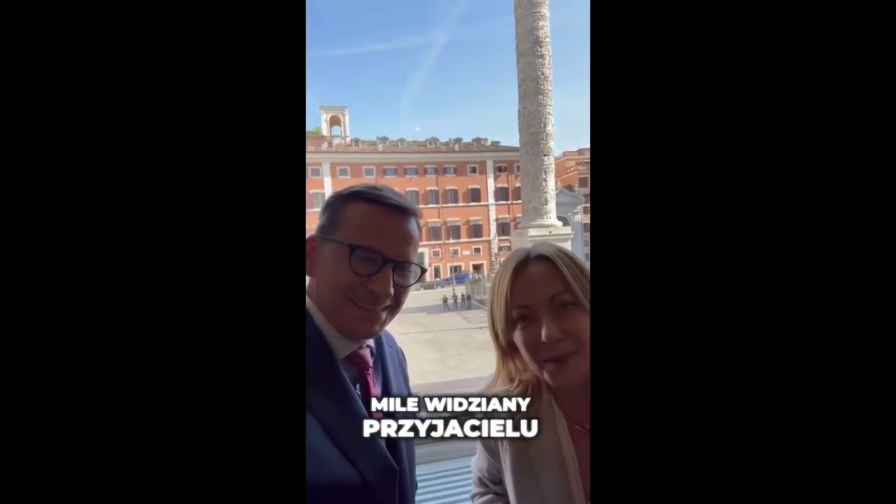GIORGIA MELONI CON MATEUSZ MORAWIECKI: “CUCINA ITALIANA FANTASTICA, TI ASPETTO IN POLONIA”